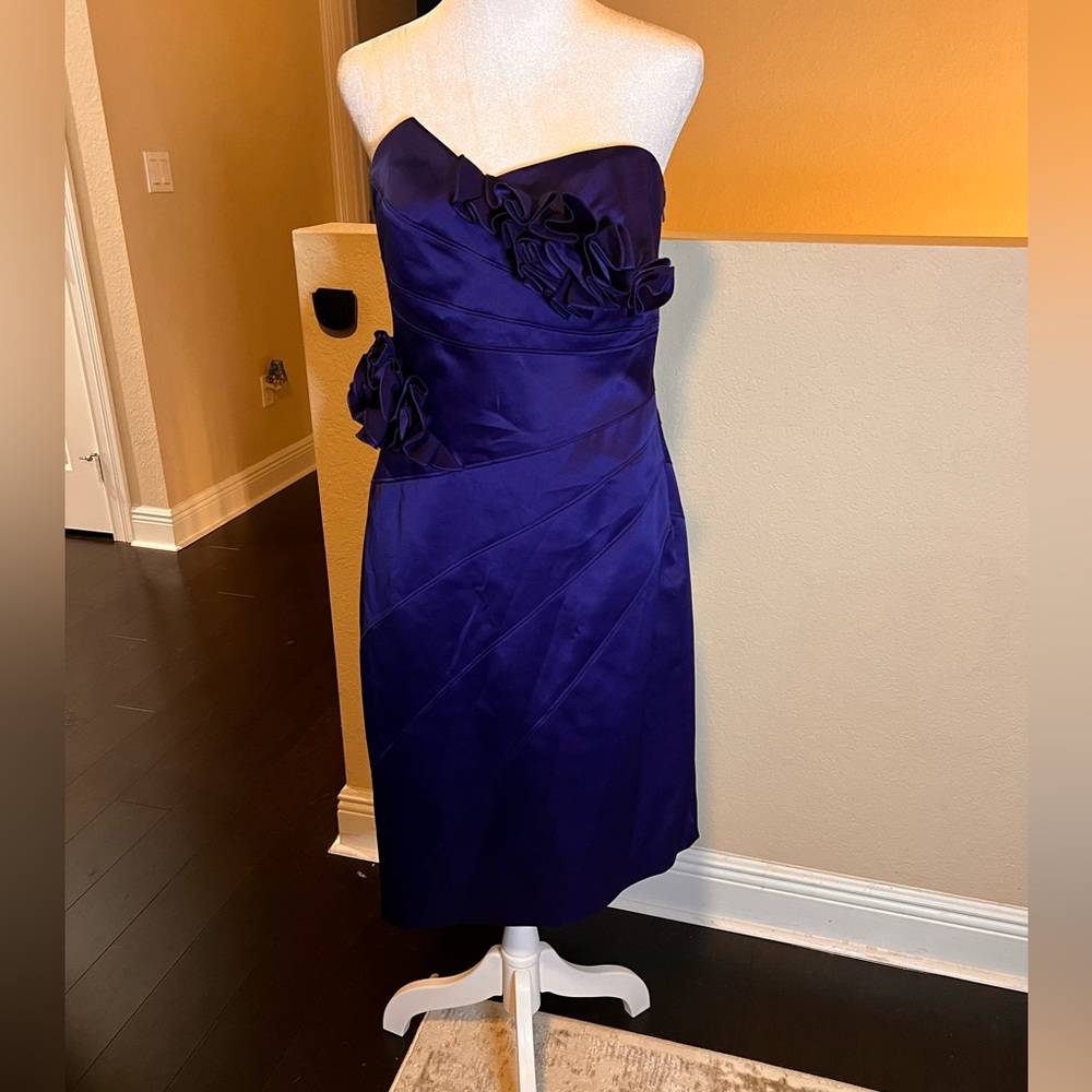 Karen Millen Womens Sapphire Strapless Dress